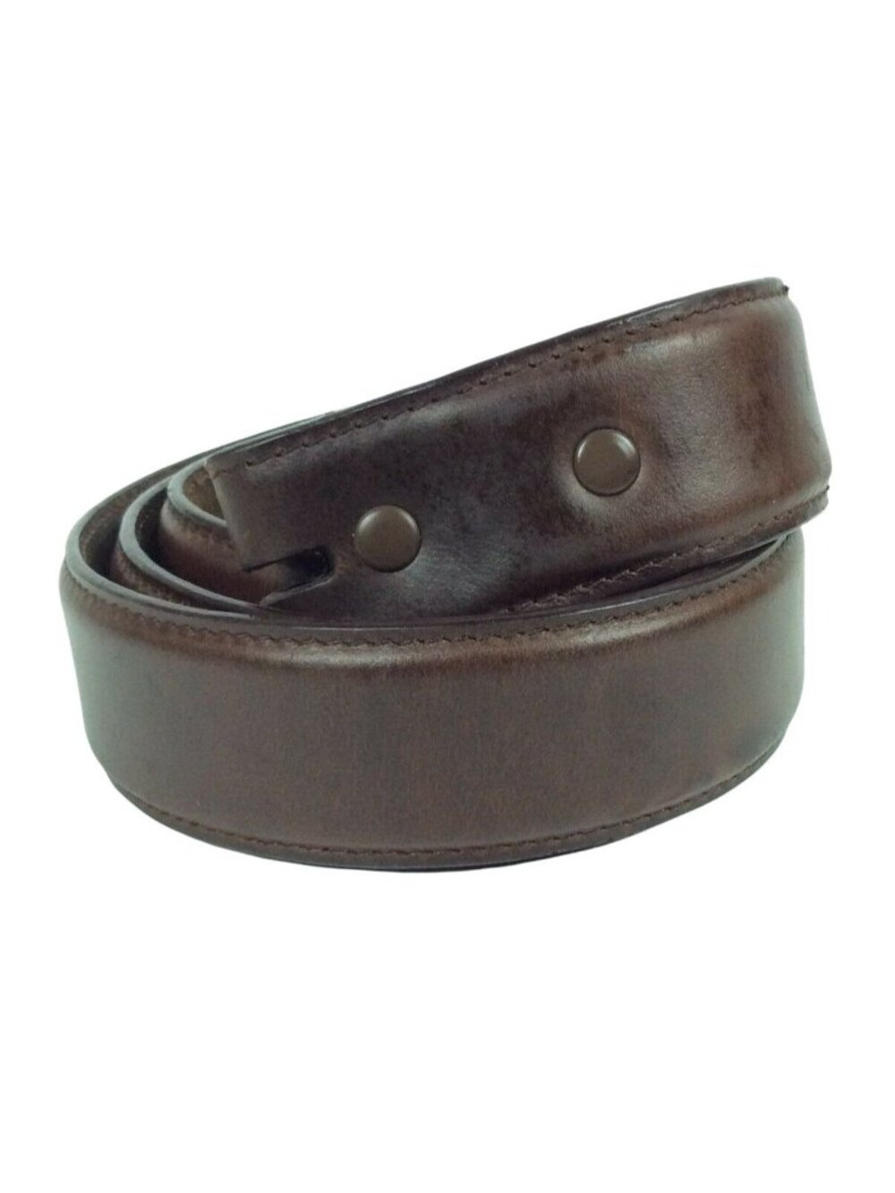 3D Western Belt Mens 44 Brown Smooth Leather Cowboy Rodeo Ranch No Buckle